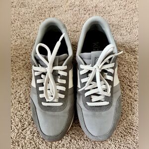 Kizik Milan Gray/White Women’s Athletic Slip on Sneakers